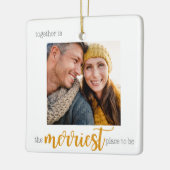 Merriest Place to Be Christmas Ornament (Links)