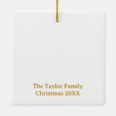 Merriest Place to Be Christmas Ornament (Achterkant)