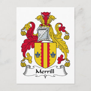 Merrill Family Crest Briefkaart