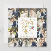Merrily Ever After Carte de Vœux de Mariage 12 Pho (Devant)