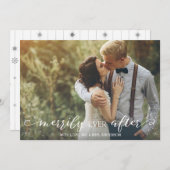 Merrily Ever After, Mariage carte photo de Noël (Devant / Derrière)