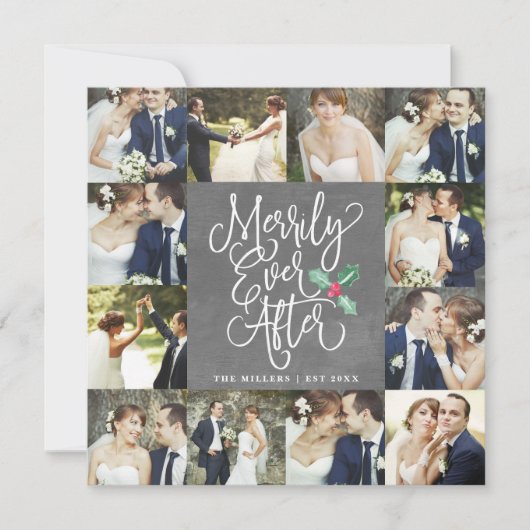 Merrily Ever After Mariage Vacances 12 Carte Photo (Devant)
