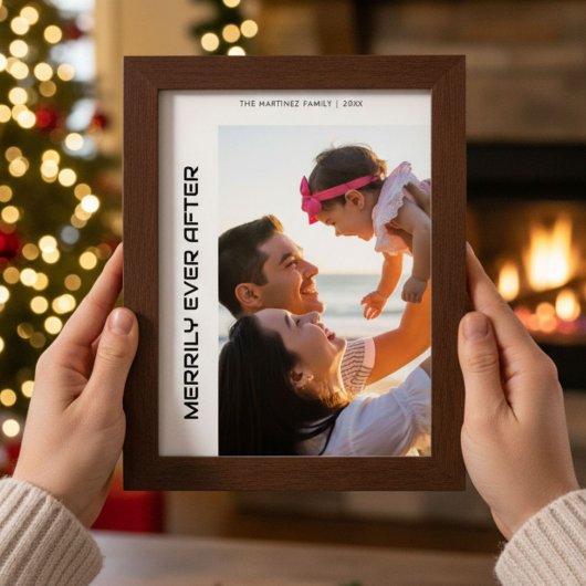 Merrily Jamais après Joyeuse carte de Noël de fami