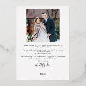 Merrily Jamais Après Vacances Mariage Faire-part (Verso)