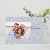 Merrily Sketted | Carte photo de vacances moderne (Debout devant)