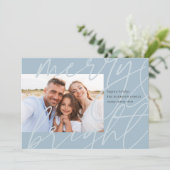 Merrily Sketted | Carte photo de vacances moderne (Debout devant)