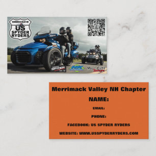 Merrimack Valley NH Chapitre - Cartes de visite 3