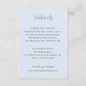 Merrin Sky Elegante bruiloft Informatiekaartje (Voorkant)