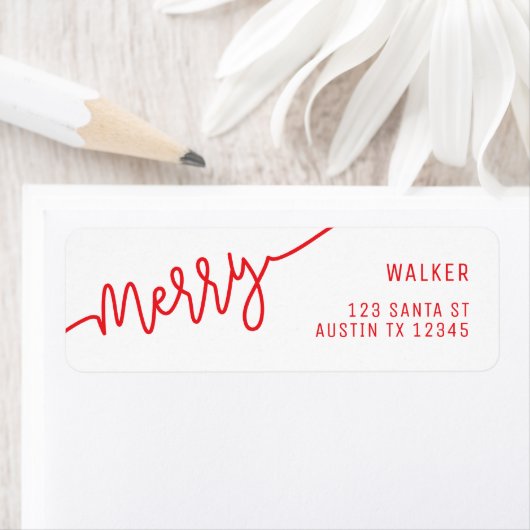 Merry Address Label (Insitu)