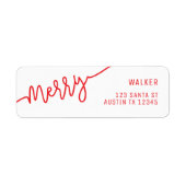 Merry Address Label (Voorkant)