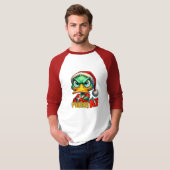 Merry AF Green Grumpy Duck T-shirt (Voorkant volledig)