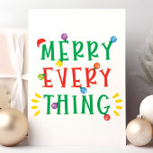Merry Alles Funny Kerstmis Feestdagen Kaart