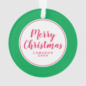 Merry Alles | Sleepige sleuf Ornament (achterkant)