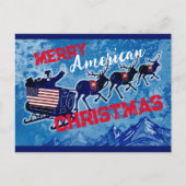Merry American Kerstmis briefkaart (Voorkant)