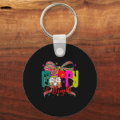 Merry &amp; Bright Coquette Bow Nutcracker Christm Sleutelhanger (Voorkant)