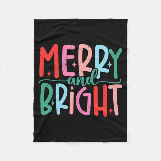 Merry &amp; Bright Moody &amp; Uptight Matching Co Fleece Deken (Voorkant)