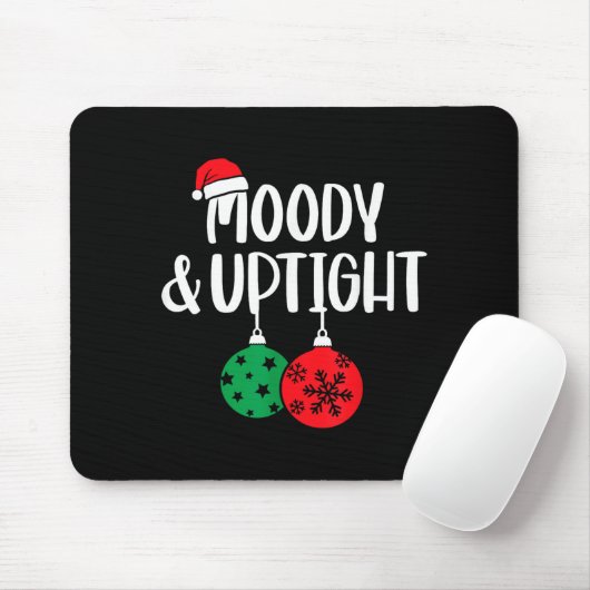 Merry & Bright Moody & Uptight Matching Co Muismat (Met muis)
