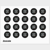 Merry &amp; Bright Moody &amp; Uptight Matching Co Ronde Sticker (Vel)