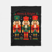 Merry & Bright Nutcracker Christmas Ballet Dan Fleece Deken (Voorkant)