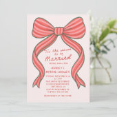 Merry and Bride Hand Drawn Christmas Bridal Shower Kaart (Staand voorkant)