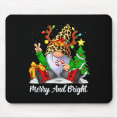 Merry And Bright Christmas Gnome Family Pajamas Ma Muismat (Voorkant)