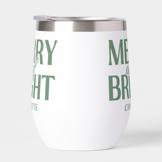 Merry And Bright Christmas Holiday Green (Rechts)