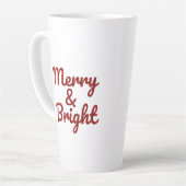 Merry and Bright Christmas Latte Mok (Linkerhoek)