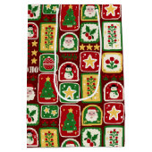 Merry and Bright Christmas  Medium Cadeauzakje (Achterkant)