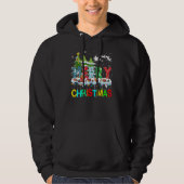 Merry and Bright Christmas Tree Christmas Lights M Hoodie (Voorkant)