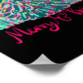 Merry And Bright Christmas Tree Coquette Poster (Hoek)