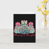 Merry And Bright Christmas Tree Xmas Tree Family H Kaart (Gele Bloem)