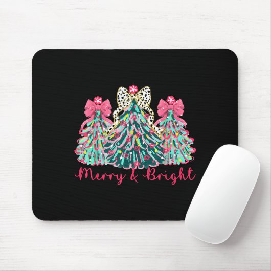 Merry And Bright Christmas Tree Xmas Tree Family H Muismat (Met muis)