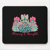 Merry And Bright Christmas Tree Xmas Tree Family H Muismat (Voorkant)