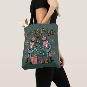 Merry and Bright Coquette Notenkraker Luipaard Xma Draagtas