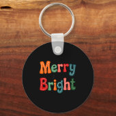 Merry And Bright Family Christmas Squad Xmas Vibes Sleutelhanger (Voorkant)