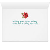 Merry and Bright Gnome Vakantie Groeten Kaart (Binenzijde Horizontaal (Onderkant))