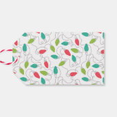 Merry and Bright Holiday Gift Label Cadeaulabel (Achterkant Horizontaal)