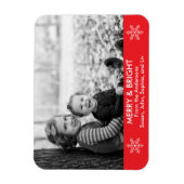 Merry and Bright Holiday Wishes Magneet (Verticaal)