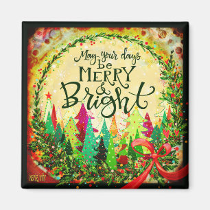 "Merry and Bright"-inspiratie Magneet