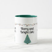 Merry and Bright(ish) Funny Christmas Holiday Mug (Centre)