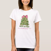Merry and Bright Mama Script Kerstboom shirt (Voorkant)