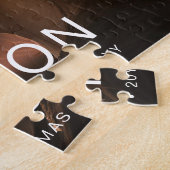 Merry and Bright Modern Christmas Photo Puzzle (Côté)