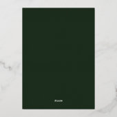 Merry and Bright Modern Scripting Design Folie Feestdagenkaart (Achterkant)