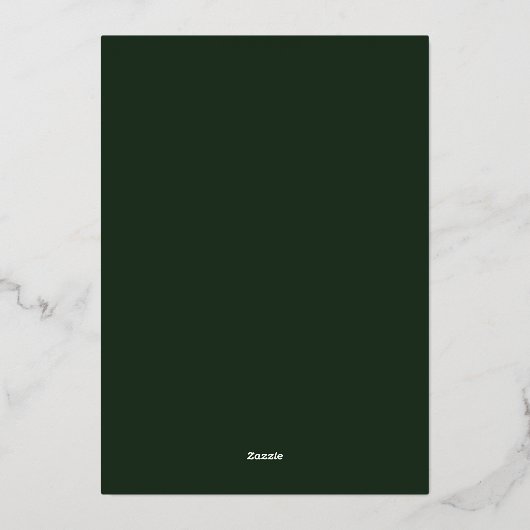 Merry and Bright Modern Scripting Design Folie Feestdagenkaart (Achterkant)