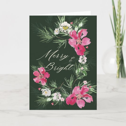 Merry and Bright Modern Scripting Design Kaart (Voorkant)