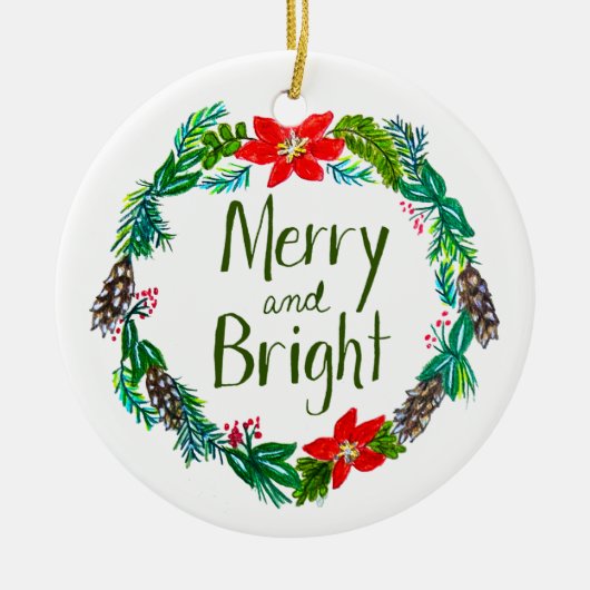 Merry and Bright Ornament (Voorkant)