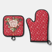 Merry And Bright  Ovenwant & Pannenlap Set (Voorkant)