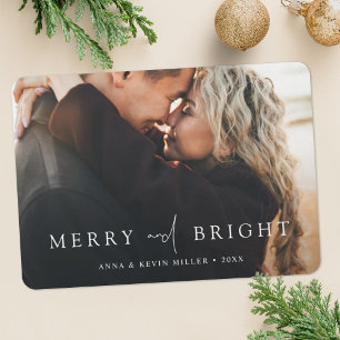 Merry and Bright Persoonlijke Foto Kerstkaart