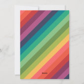 Merry and Bright Rainbow Fotocollage 2024 Feestdagenkaart (Achterkant)
