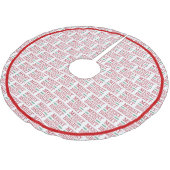 Merry and Bright Red en Green Kerstboom Rok (Gekanteld)